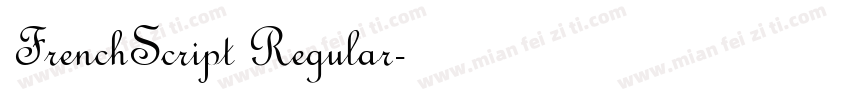 FrenchScript Regular字体转换